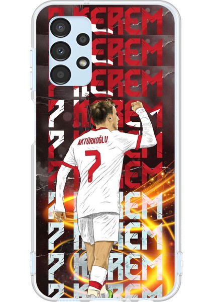 Samsung Galaxy A13 Uyumlu Kerem Aktürkoğlu Sevinç Baskılı Silikon Kılıf