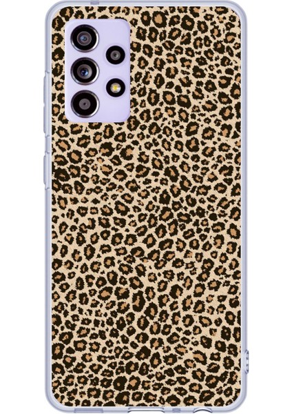 Samsung Galaxy A52 - A52S Uyumlu Leopar Tasarımlı Baskılı Silikon Kılıf