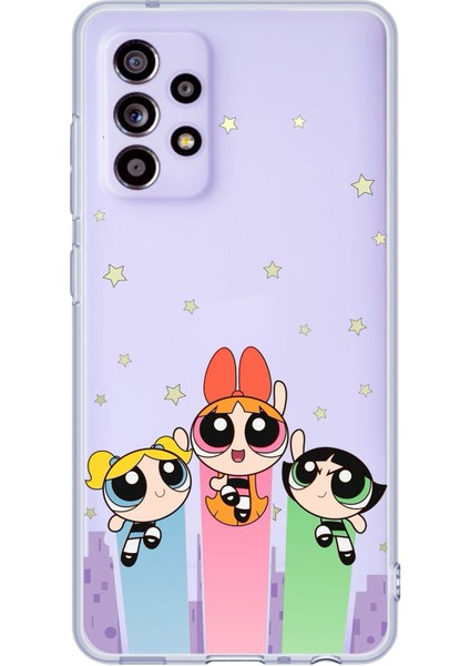 Samsung Galaxy A52 - A52S Uyumlu Powerpuff Girls Tasarımlı Baskılı Silikon Kılıf