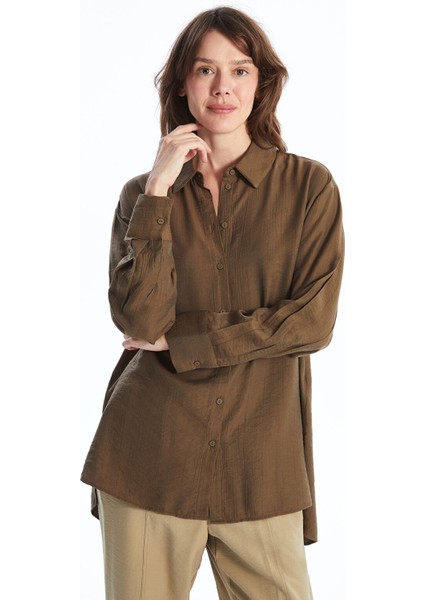 Yeni Sezon Düz Oversize Kadın Gömlek Tunik