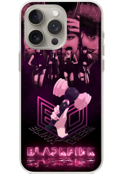 iPhone 15 Pro Max Uyumlu Blackpink Poster Baskılı Silikon Kılıf