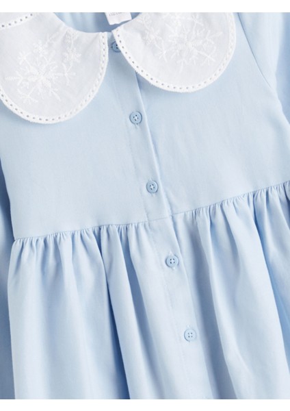 Yeni Sezon Bebe Yaka Kız Bebek Elbise fiyatları