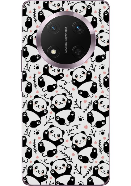 Honor Magic 7 Lite Uyumlu Minik Pandalar Baskılı Silikon Kılıf