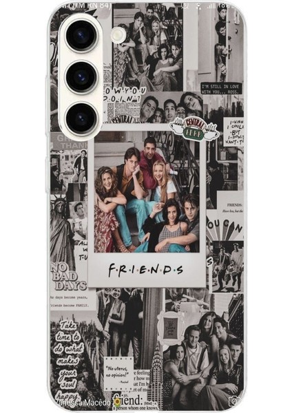 Samsung Galaxy S24 Plus Uyumlu Friends Nostalji Tasarımlı Tasarımlı Baskılı Silikon Kılıf