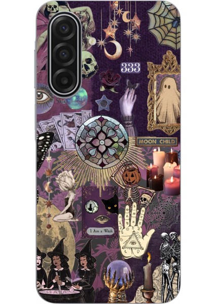 Samsung Galaxy A17 Uyumlu Hallowen Cadılar Astroloji Baskılı Silikon Kılıf