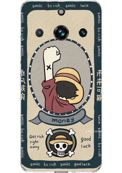 Realme 11 Pro-Pro Plus Uyumlu One Piece Dolar Baskılı Silikon Kılıf