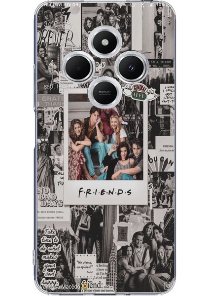 Redmi 14C Uyumlu Friends Nostalji Tasarımlı Tasarımlı Baskılı Silikon Kılıf