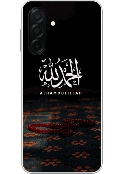 Samsung Galaxy A26 Uyumlu Elhamdülillah Tesbih Baskılı Silikon Kılıf
