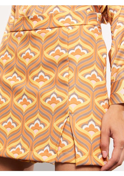 Yeni Sezon Dar Fit Desenli Kadın Şort Etek modelleri