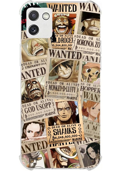 Samsung Galaxy A03 Uyumlu One Piece Gazete Tasarımlı Baskılı Silikon Kılıf