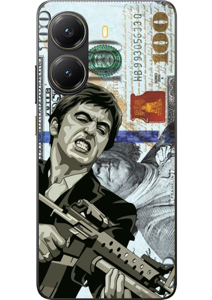 Poco X7 Pro Uyumlu Scarface Dolar Tasarımlı Baskılı Silikon Kılıf