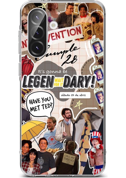 Samsung Galaxy A56 Uyumlu Retro Gazete How I Met Your Mother Tasarımlı Baskılı Silikon Kılıf