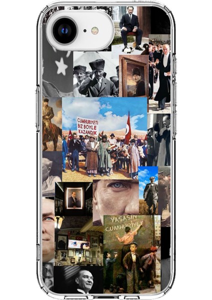 iPhone 16E Uyumlu Atatürk Cumhuriyet Baskılı Silikon Kılıf