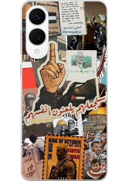 Samsung Galaxy S25 Edge Uyumlu Filistin Özgürlük Baskılı Silikon Kılıf