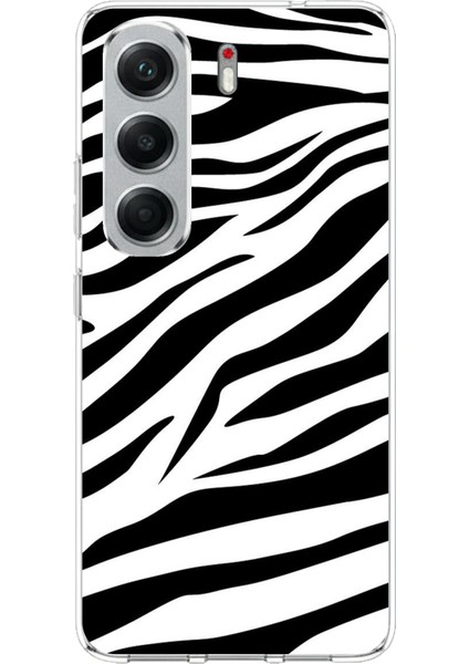 Tecno Camon 40 Pro Uyumlu Zebra Tasarımlı Baskılı Silikon Kılıf