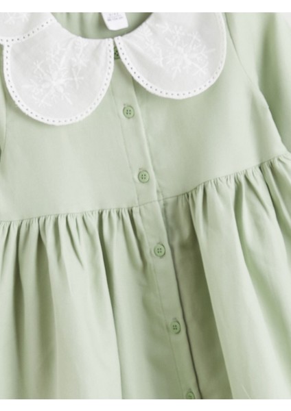 Yeni Sezon Bebe Yaka Kız Bebek Elbise fiyatları