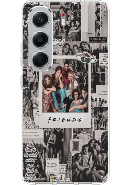 Tecno Camon 40 Pro Uyumlu Friends Nostalji Tasarımlı Tasarımlı Baskılı Silikon Kılıf