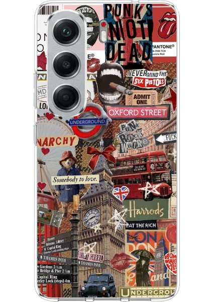 Tecno Camon 40 Pro Uyumlu Londra Baskılı Silikon Kılıf