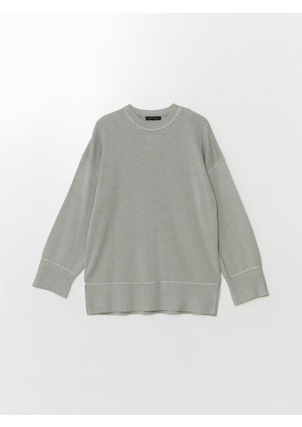 Yeni Sezon Bisiklet Yaka Kadın Triko Tunik indirimleri