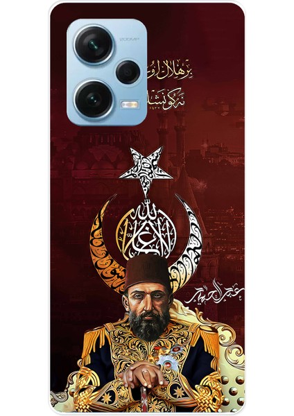 Redmi Note 12 Pro 5g Uyumlu Abdülhamid Han Baskılı Silikon Kılıf