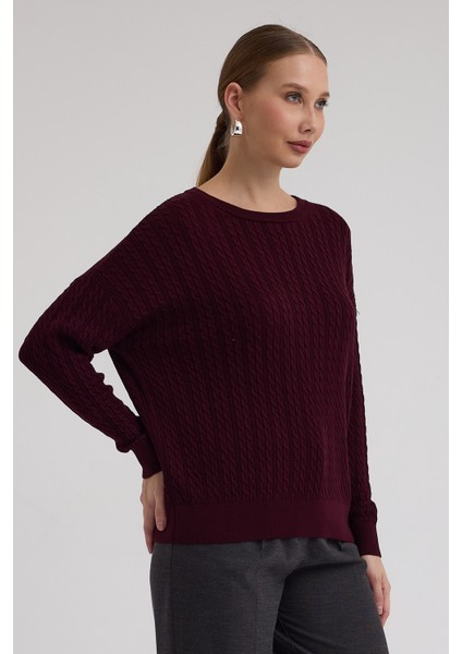 Kayık Yaka Selanik ve Saç Örgü Salaç Kazak fırsatları