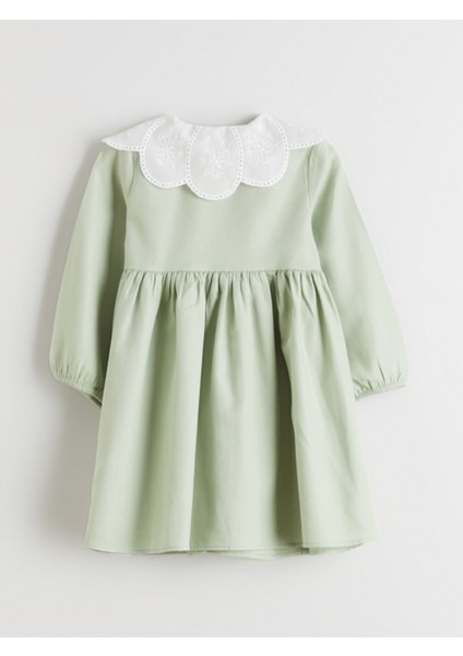 Yeni Sezon Bebe Yaka Kız Bebek Elbise modelleri