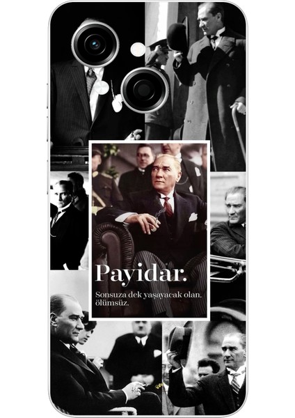 Tecno Spark Go 1 Uyumlu Atatürk Payidar Baskılı Silikon Kılıf