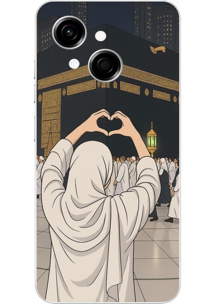 Tecno Spark Go 1 Uyumlu Kabe Aşkı Baskılı Silikon Kılıf