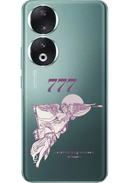 Honor 90 Uyumlu 777 Melek Tasarımlı Baskılı Silikon Kılıf