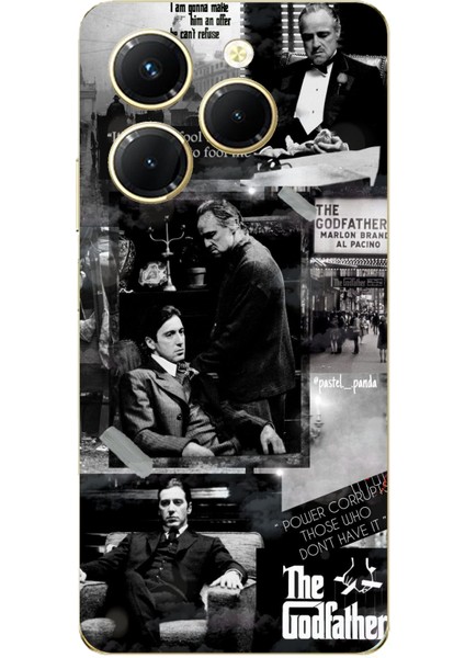 Tecno Spark 20 Pro Uyumlu The Godfather Baba Film Tasarımlı Baskılı Silikon Kılıf