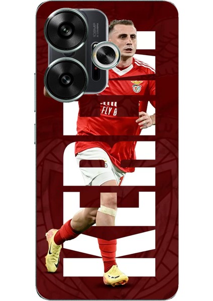Poco F6 Uyumlu Kerem Aktürkoğlu Benfica Baskılı Silikon Kılıf