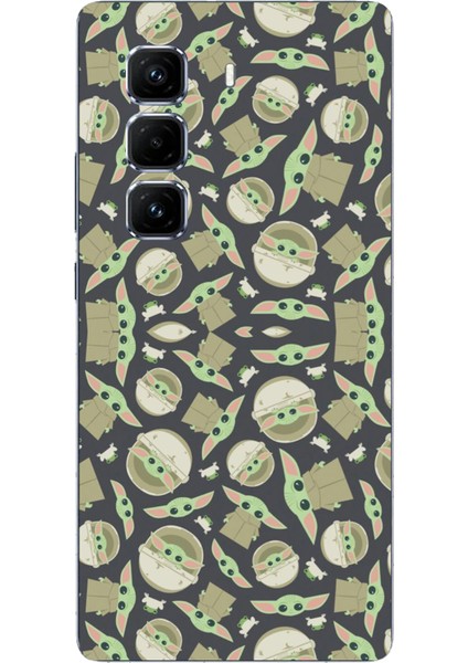 Infinix Hot 50 Pro Plus Uyumlu Minik Yodalar Duvar Kağıdı Baskılı Silikon Kılıf