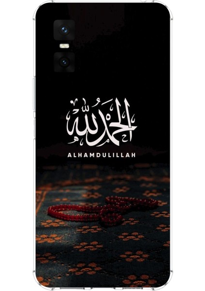Infinix Gt 30 Pro Uyumlu Elhamdülillah Tesbih Baskılı Silikon Kılıf