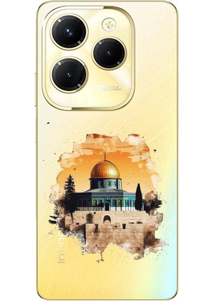 Tecno Spark 20 Pro Uyumlu Mescid-I Aksa Tasarımlı Baskılı Silikon Kılıf