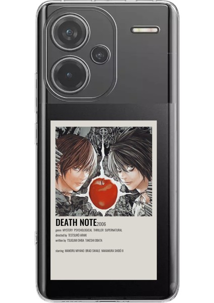 Redmi Note 13 Pro Plus 5g Uyumlu Death Note Poster Tasarımlı Baskılı Silikon Kılıf