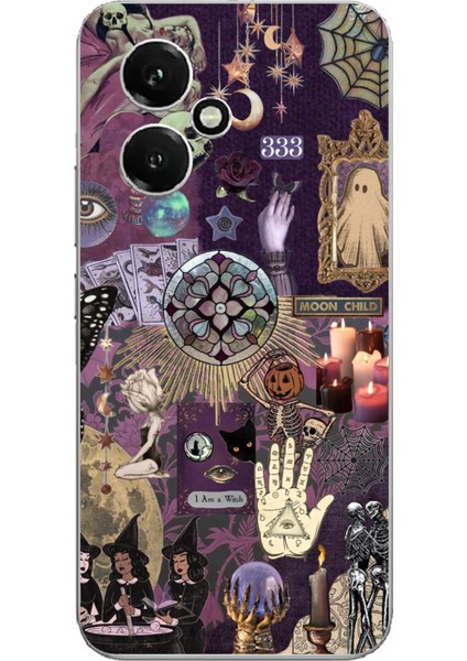 Honor 400 Uyumlu Hallowen Cadılar Astroloji Baskılı Silikon Kılıf