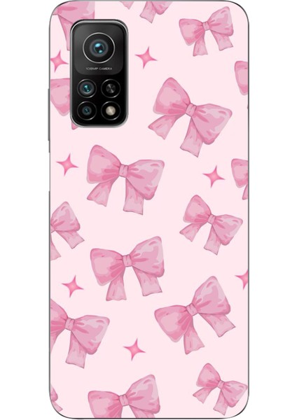 Xiaomi Mi 10T - 10T Pro Uyumlu Pembe Fiyonklar Baskılı Silikon Kılıf