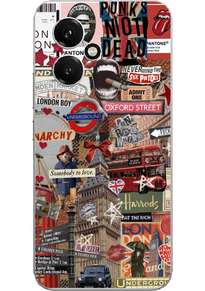 Honor 400 Uyumlu Londra Baskılı Silikon Kılıf