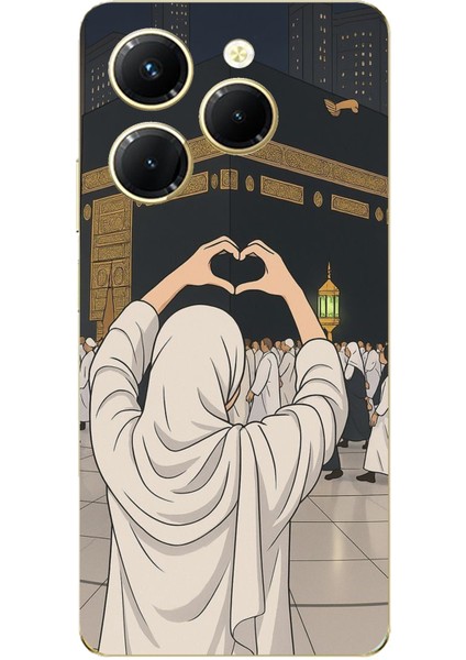 Tecno Spark 20 Pro Uyumlu Kabe Aşkı Baskılı Silikon Kılıf