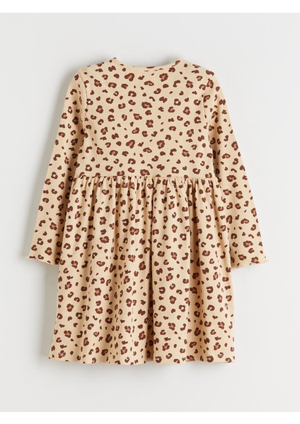 Yeni Sezon Bisiklet Yaka Çiçekli Kız Çocuk Elbise fiyatları