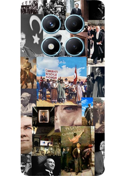 Redmi Note 14 Pro 4g Uyumlu Atatürk Cumhuriyet Baskılı Silikon Kılıf