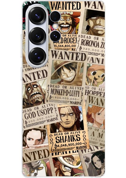 Samsung Galaxy S25 Ultra Uyumlu One Piece Gazete Tasarımlı Baskılı Silikon Kılıf