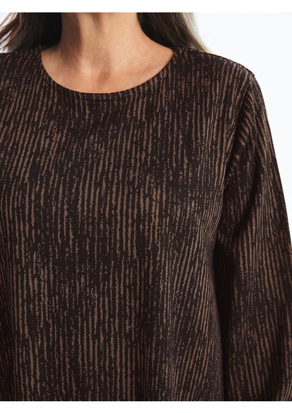 Yeni Sezon Bisiklet Yaka Desenli Elbise modelleri