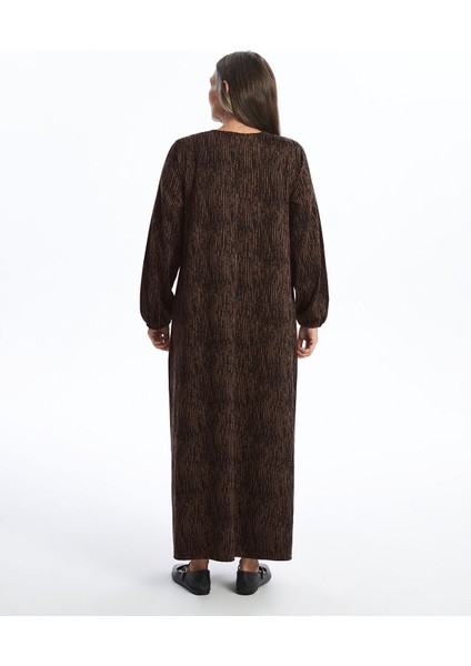 Yeni Sezon Bisiklet Yaka Desenli Elbise fırsatları