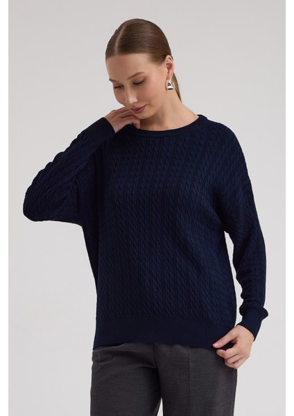 Kayık Yaka Selanik ve Saç Örgü Salaç Kazak fırsatları