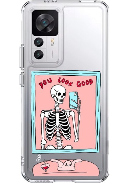 Xiaomi Mi 12T-12T Pro Uyumlu You Look Good Iskelet Tasarımlı Baskılı Silikon Kılıf