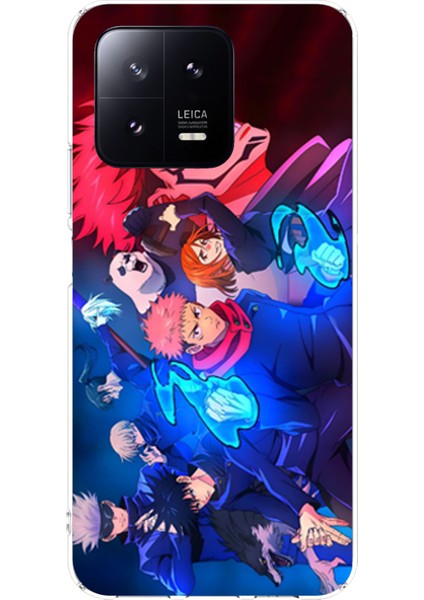 Xiaomi Mi 13 Uyumlu Jujutsu Kaisen Baskılı Silikon Kılıf