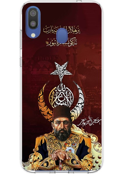 Samsung Galaxy M20 Uyumlu Abdülhamid Han Baskılı Silikon Kılıf