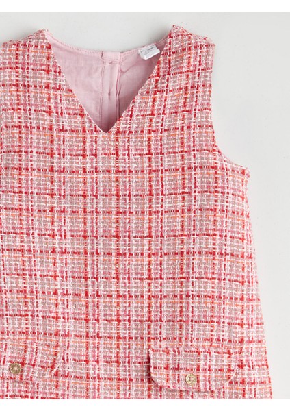 Yeni Sezon V Yaka Kız Çocuk Elbise ve Külotlu Çorap fırsatları