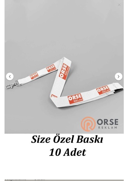 Boyun Askı Ipi Tasarla 10 Adet